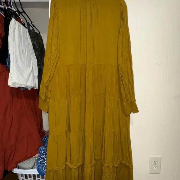 Chelsea & Violet | Dresses | Elegant Mustard Yellow Maxi Dress | Poshmark